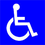 「障害者のための国際シンボルマーク」の画像