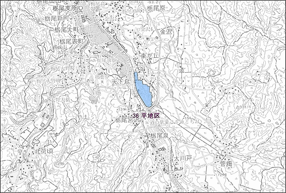 「栃尾都市計画区域　地区計画区域位置図」の画像