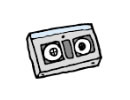 「ビデオテープ・カセットテープの本体」の画像