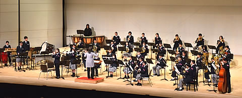 「長岡市立江陽中学校・東中学校合同バンド」の画像