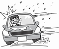 「雨の日の運転における注意点」の画像