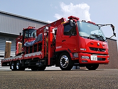「資機材搬送車（重機搬送車）」の画像1