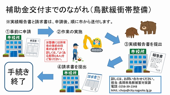 「補助金交付までのながれ」の画像