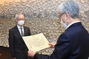 「磯田市長は感謝を伝えました」の画像