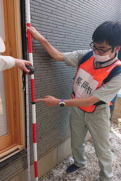 「家屋の被害調査」の画像