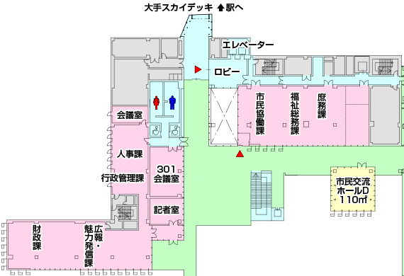 「東棟3F　配置図」の画像