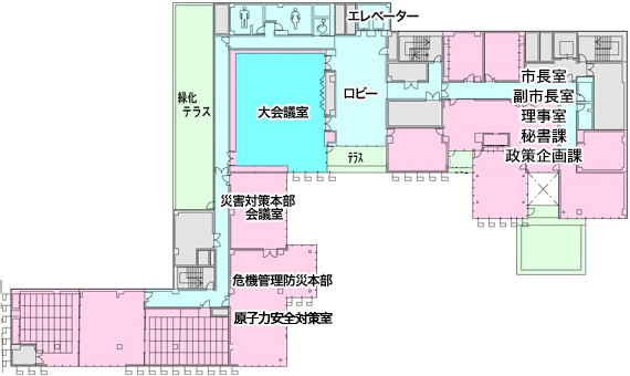 「東棟4F　配置図」の画像