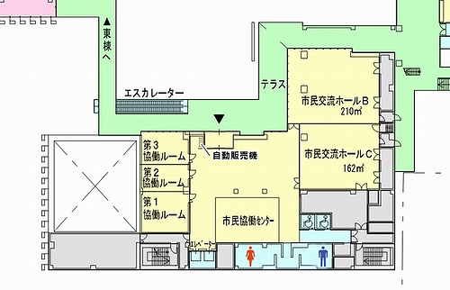 「西棟 3F　配置図」の画像