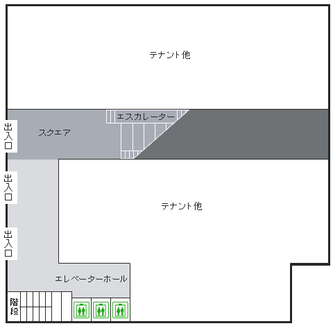 「大手通庁舎1階　配置図」の画像