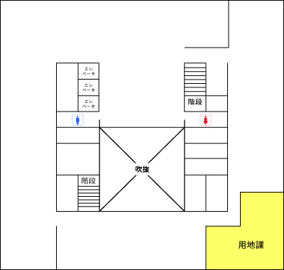 「さいわいプラザ5F　配置図」の画像