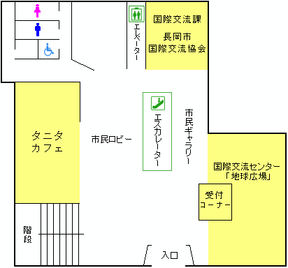 「市民センター1階　配置図」の画像
