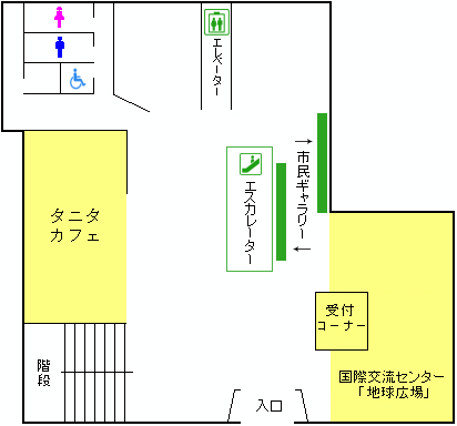 「市民センター1階　配置図」の画像