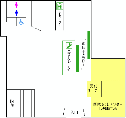「市民センター1階　配置図」の画像